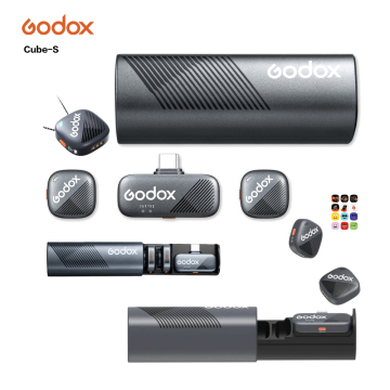 Godox Cube-S 2.4GHz Wireless Microphone System for Recording and Live Noise Reduction Equipment