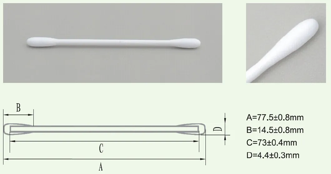 High Quality Industrial Cotton Swab (HUBY340 CA002)