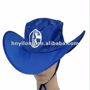 100%polyester foldable cowboy hat