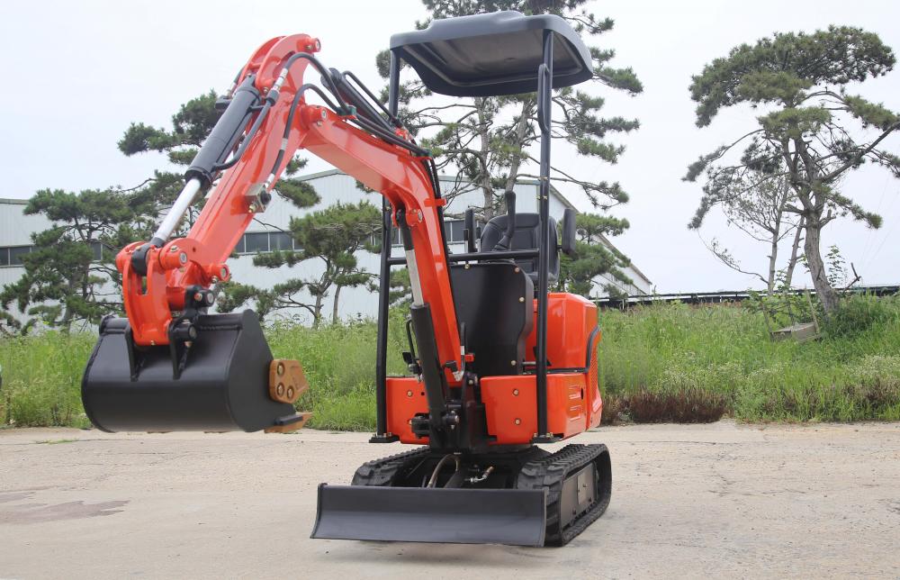 1ton mini excavator dengan trek ekstensi