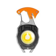 Portable COB LED Flashlight Keychain with Lighter