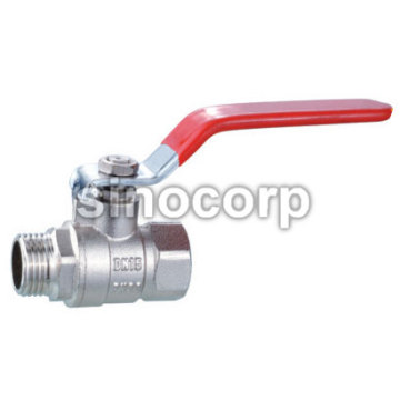 Red Steel Flat Handle Ball Valve