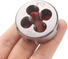 HSS Die Cutter for Hand and Machine Taps, M12x1.5, Right Hand