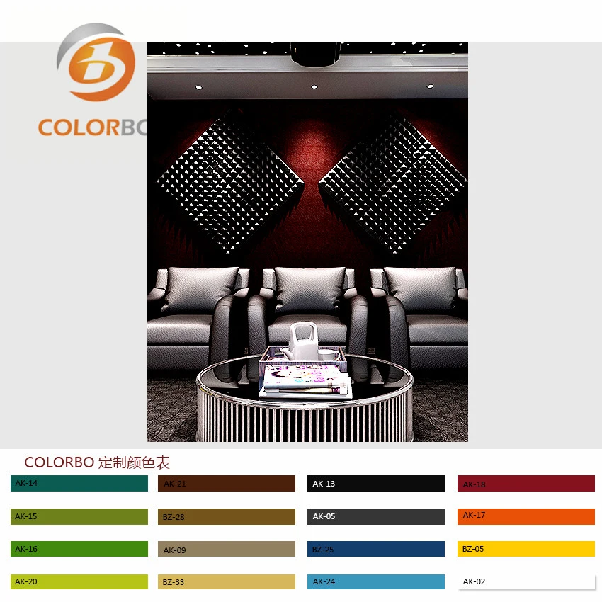 3D Visual Effect 100% Polyester Made Acoustic Panels