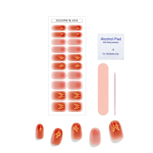 Free Sample Fingernail UV Gel Semi Cured High Gloss Nail Art Butterfly Stickers