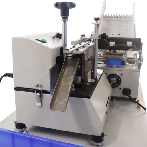 Multi-size capacitor shearing machine