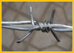 Double strands with four barbs nomal twist barbed wire