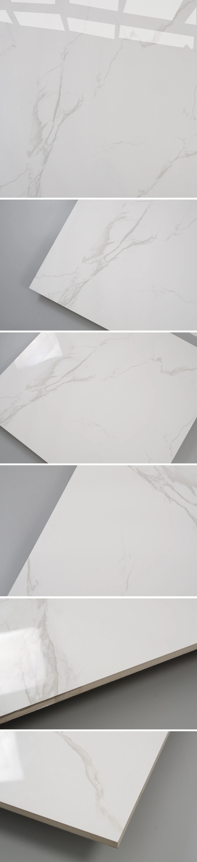 Italian Floor Marble Carrara White Polished Tile 80X80