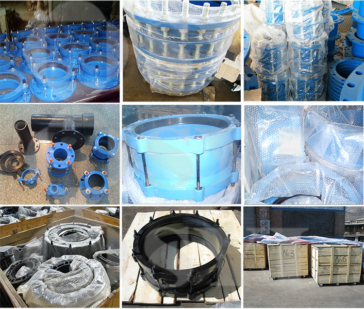 Ductile iron pvc Flange quick Adaptors for PE Pipe