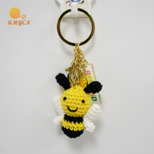 Lovely Crochet Bee Key Chain Accessories