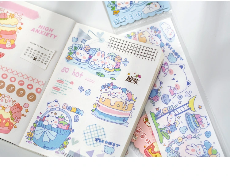 Hand-Drawn Design Paper Washi Tape Decoratable