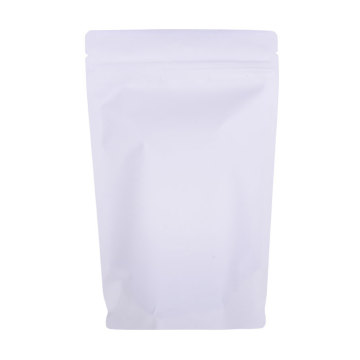 sacos ziplock de papel kraft branco com janela