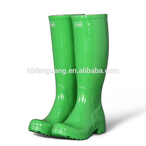 lime green riding rubber rain boots