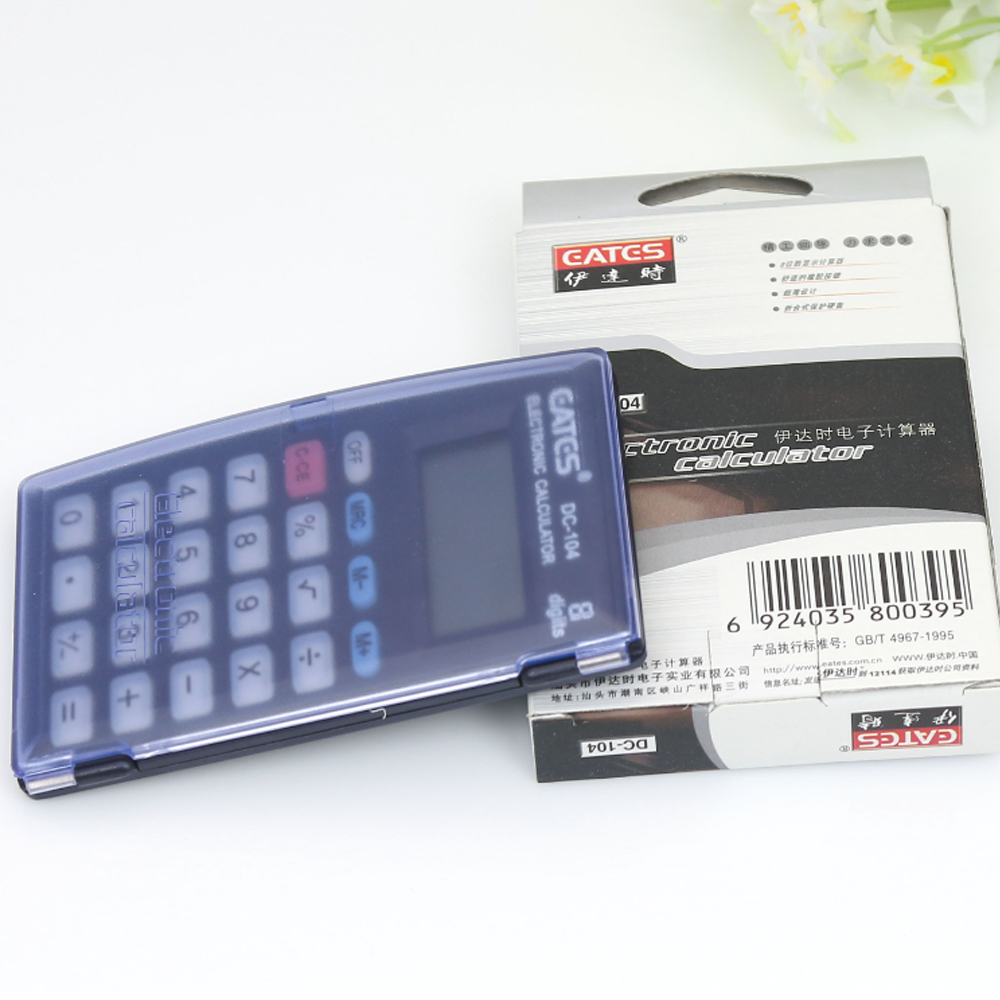 Cheap OEM Factory 8 Digits Mini Pocket Hand Held Calculator With Flip Cover Button Cell Power Electronic Calculator