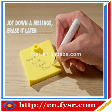 2015 new design mini silicone memo pads colorful memo pads pocket notebook