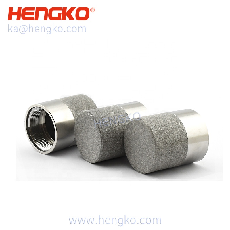 Porous sintered stainless steel material pressure sensor housing for protect the SHT sensor