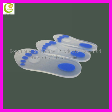 Unisex Orthopedic Full Length Molded Silicone Insole For Orthotics