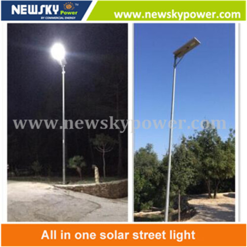 80w led solar street light with pole