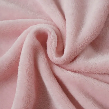 Solid Polyester Two Side Brushed Coral Fleece Fabric