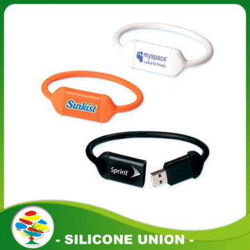 New Design 1-64GB USB Silicone Bracelet
