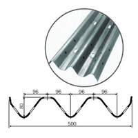 3 waves metal highway guardrail sheet making machines