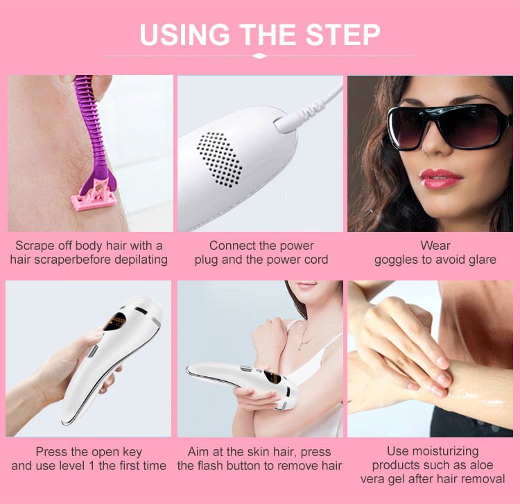 Rechargeable Hair Removal Portable Ipl Laser Home Electric Household 5 Levels