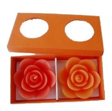 flower shaped scented tealights for Christmas