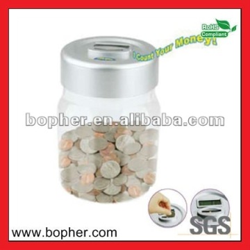 novelty plastic coin bank with lock