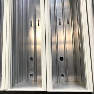 Aluminum alloy extrusion coated lampshades