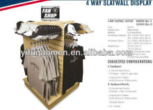 4 way slatwall display rack