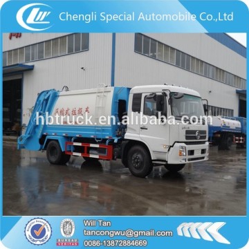 4x2 dongfeng garbage truck 10 tons