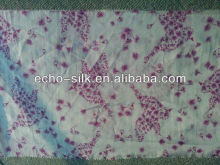printed silk cotton blend fabric