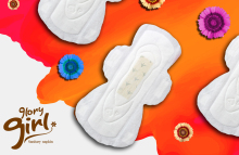 Herbal medicated butterfly sanitary napkins