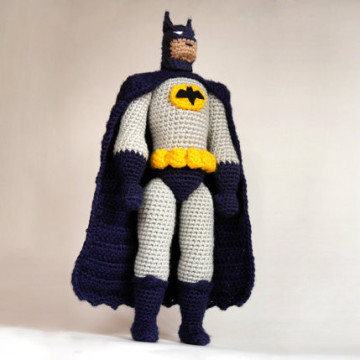 Batman CROCHET toy PATTERN  comic superhero gift idea