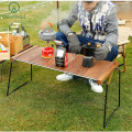 Beach Portable Outdoor Wood Folding Camping Table