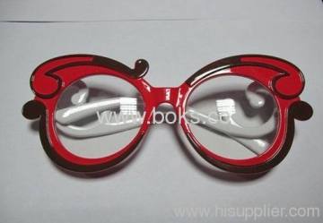 Red Frame Plastic Party Glasses?
