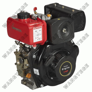Diesel Engine with 4.2 HP Single Cylinder and Recoil Starter or Direct Injection Combustion System