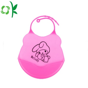 Printing Cartoon Animal Shape Silicone infant bibs