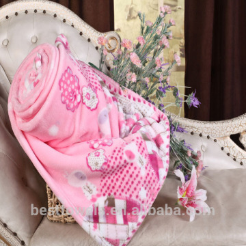 100% polyester printed flannel blanket for donation