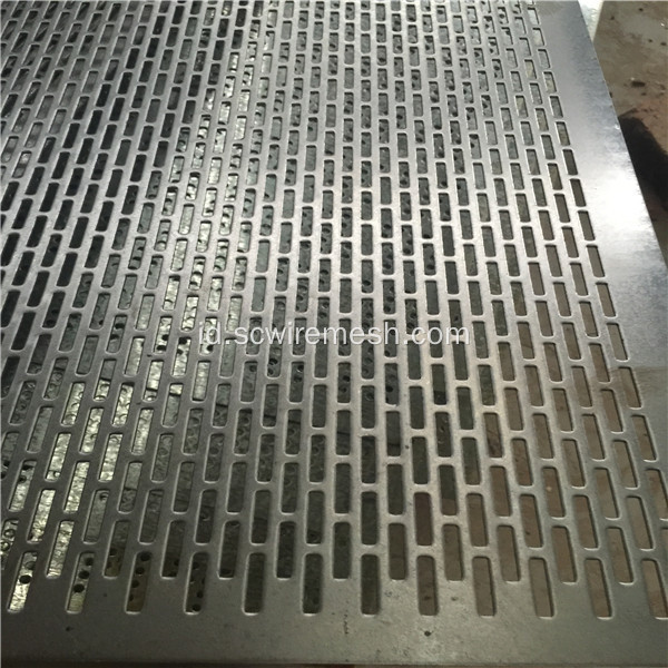 Layar Punched Metal Mesh Logam Berlubang