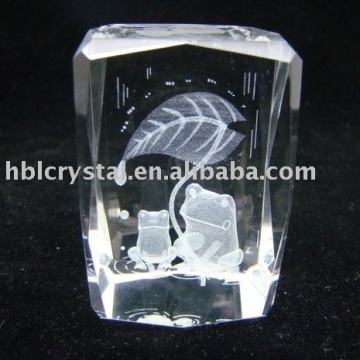 3d laser crystal paperweight