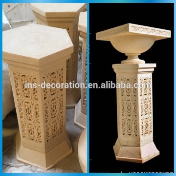 Sandstone decorative urn pedesta