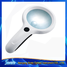 Plastic Large Handheld Magnifier with LED UV Light