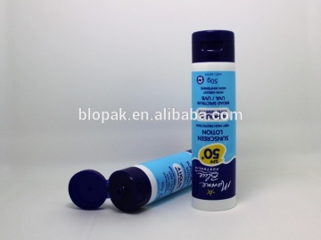 50ml plastic colored tube for hand cream packing