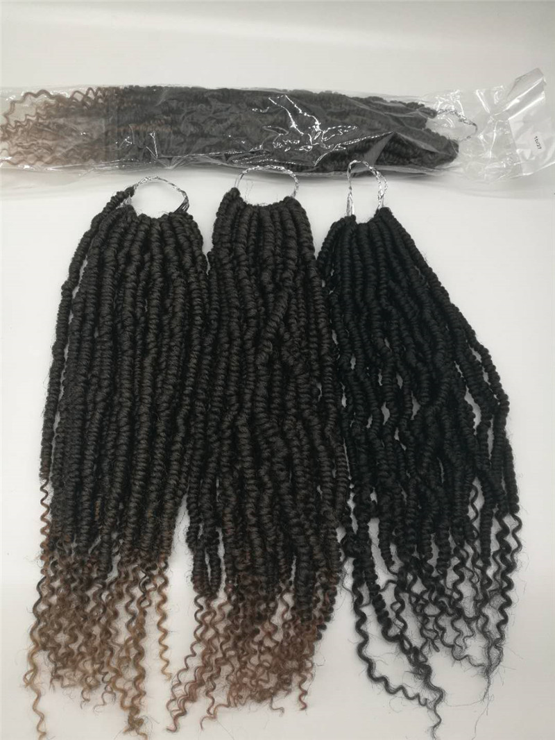 Bomb passion twist crochet hair, pre-twisted crochet braids, mini twist bounce passion twist spring twists