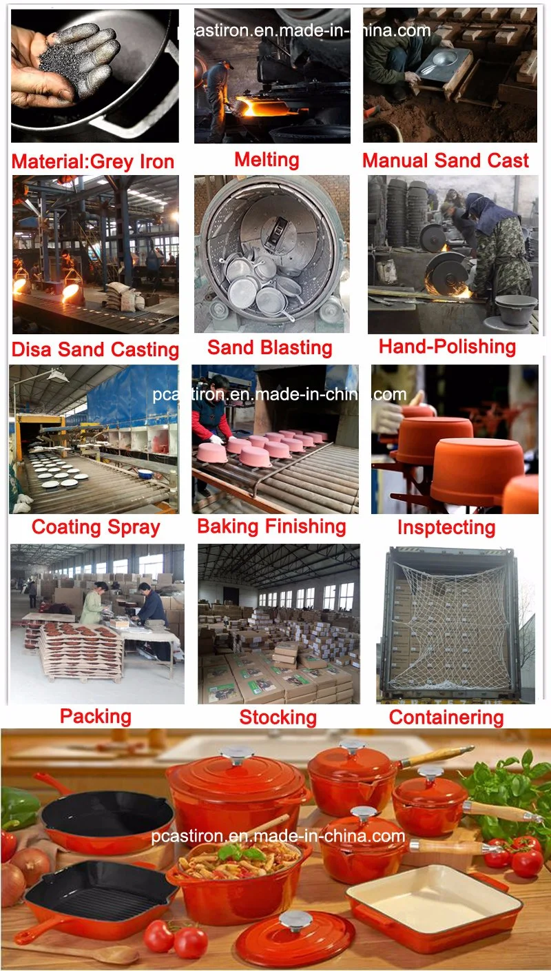 4PCS Cast Iron Cooker Enamel Nonstick China Supplier