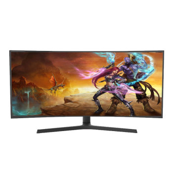 34 inç LCD Monitör 144Hz 165 Hz 4K Bilgisayar Ekran RGB Işık Bar Oyun Kavisli Ekran Monitörler