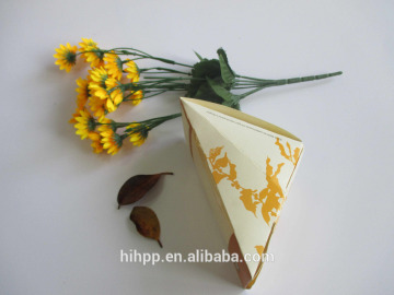 Wholesale Triangular Cake Card Box Triangular Custom Made Cake Box Food Paper Box