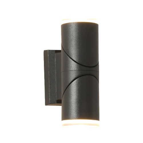 Black Up Down LED Outdoor Wall Light