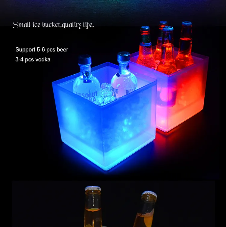 Stylish 3.5L LED Ice Bucket for Beer and Wine